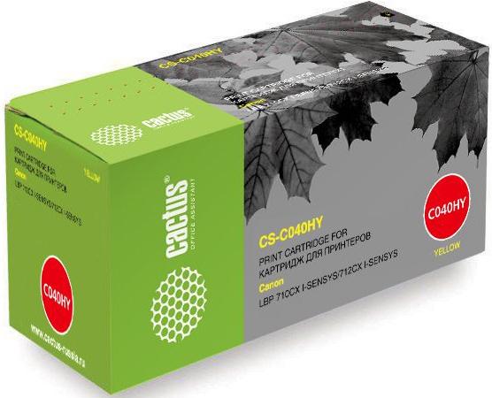 

Картридж Cactus CS-C040HY для Canon LBP 710CX I-SENSYS/712CX I-SENSYS желтый 10000стр