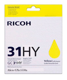 Картридж Ricoh GC 31YH желтый (yellow) 4090 стр для Ricoh Aficio GX