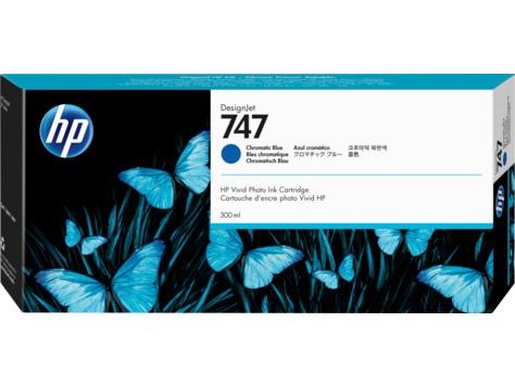

Картридж HP 747 хроматический синий (chromatic blue) 300 мл для HP DesignJet Z9+