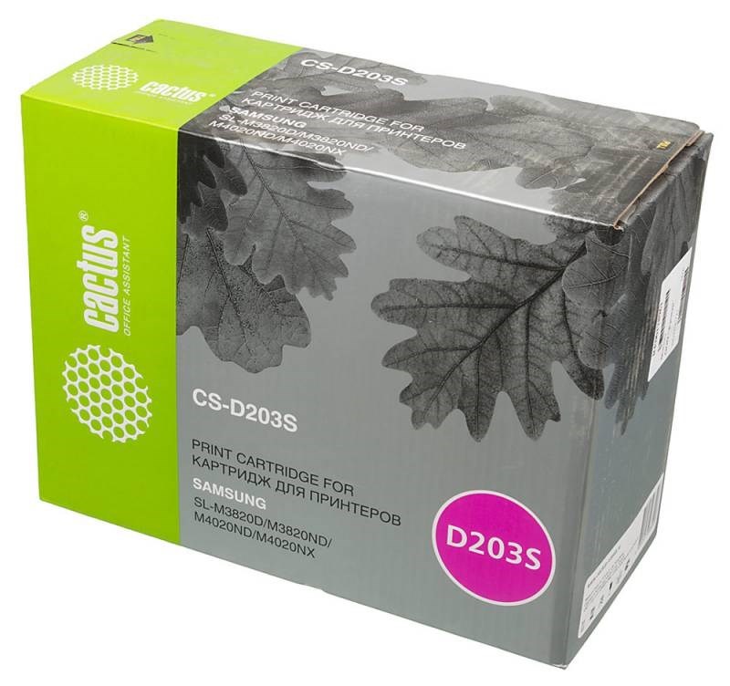 

Картридж Cactus CS-D203SN черный (black) 3000 стр. для Samsung ProXpress M3820/M4020 / SL-M3320/M3325/M3370/M3375/M3825DW/M3870/M4070