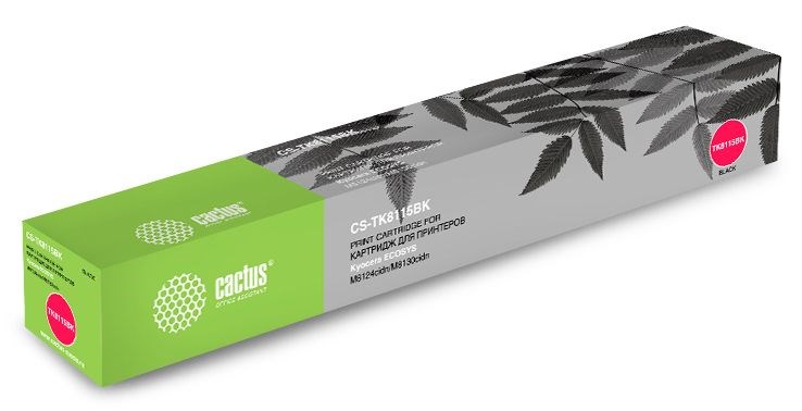 

Картридж Cactus CS-TK8115BK черный (black) 12000 стр для Kyocera Mita Ecosys M8124cidn/M8130cidn