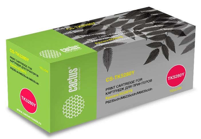 

Картридж Cactus CS-TK5280Y желтый (yellow) 11000 стр. для Kyocera Ecosys P6235/M6235/M6635