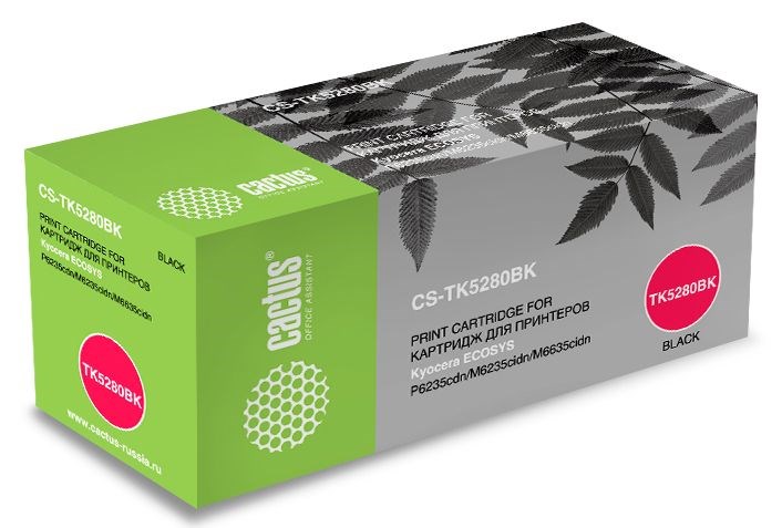 

Картридж Cactus CS-TK5280BK черный (black) 13000 стр. для Kyocera Ecosys P6235/M6235/M6635