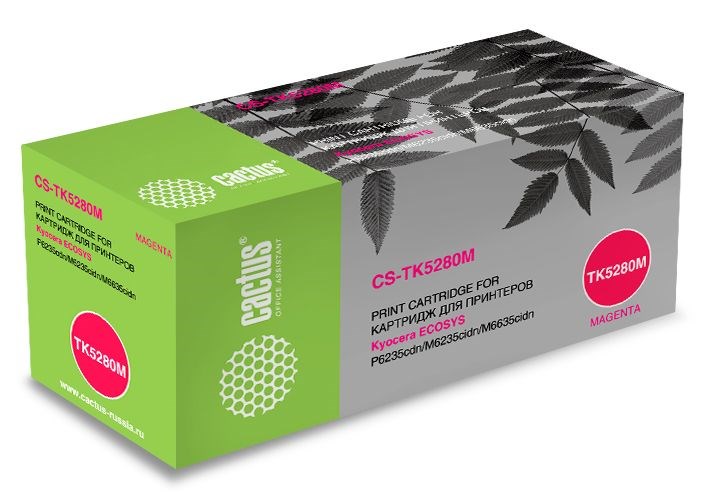 

Картридж Cactus CS-TK5280M пурпурный (magenta) 11000 стр. для Kyocera Ecosys P6235/M6235/M6635