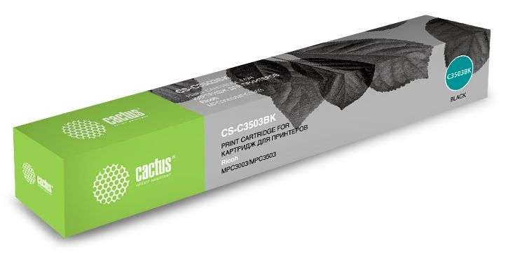 

Картридж Cactus CS-C3503BK черный (black) 29500 стр. для Ricoh Aficio MP C3003/C3004/C3503/C3504