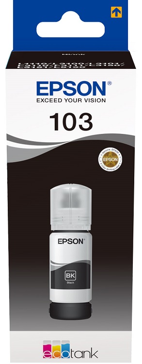 Картридж Epson 103BK C13T00S14A черный (black) 65мл для Epson L3100/3101/3110/3150