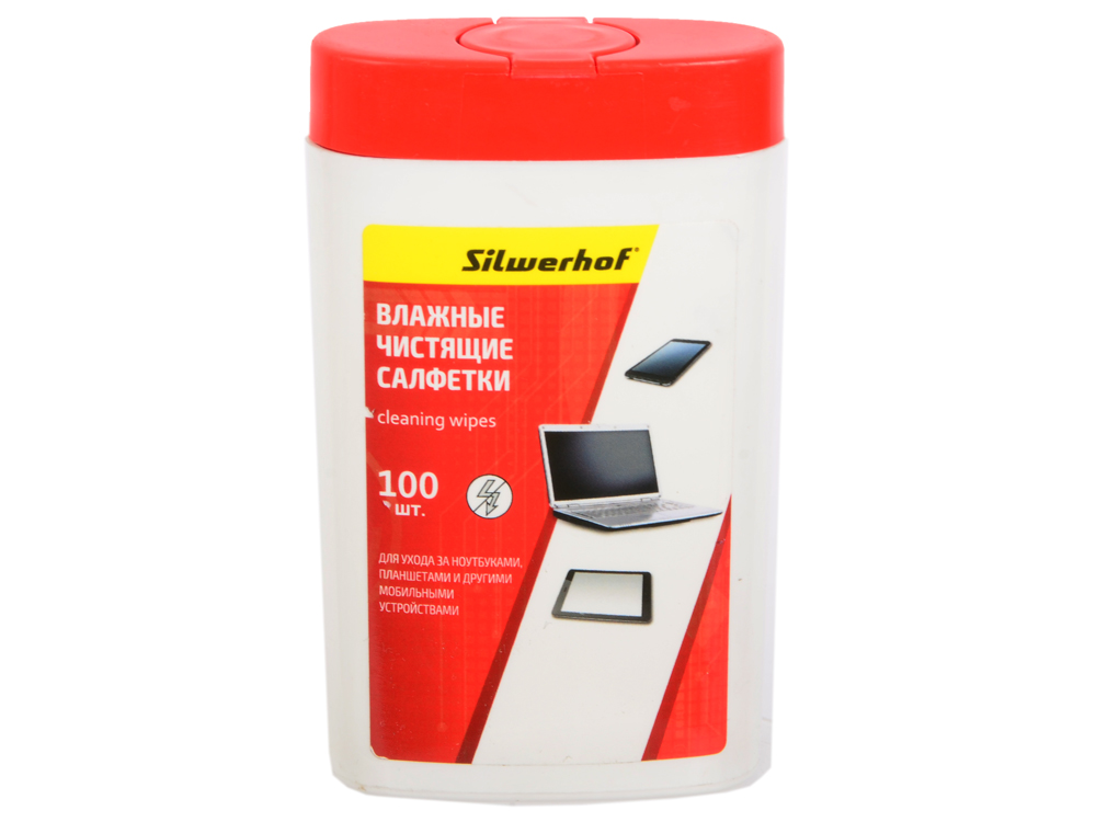 

Чистящие салфетки влажные Silwerhof Notebook Clean для ноутбуков/планшетов 671203