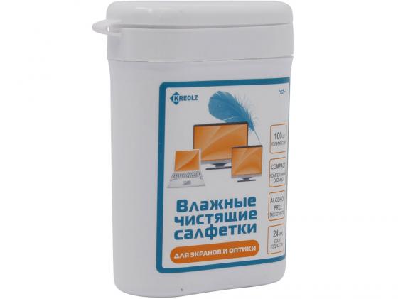 

Чистящие салфетки Kreolz NST-1 в малой тубе для мониторов телевизоров 100шт