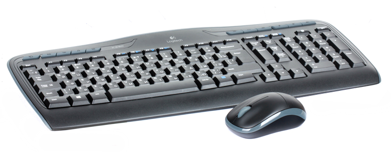 Бесповодной комплект Logitech Wireless Combo MK330 Black USB(Radio) клавиатура: 105 клавиш + 11 / мышь: оптическая, 1000dpi, 2 кнопки + колесико
