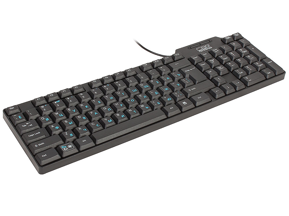 

Клавиатура CBR KB 115D Black USB проводная, 104 клавиши