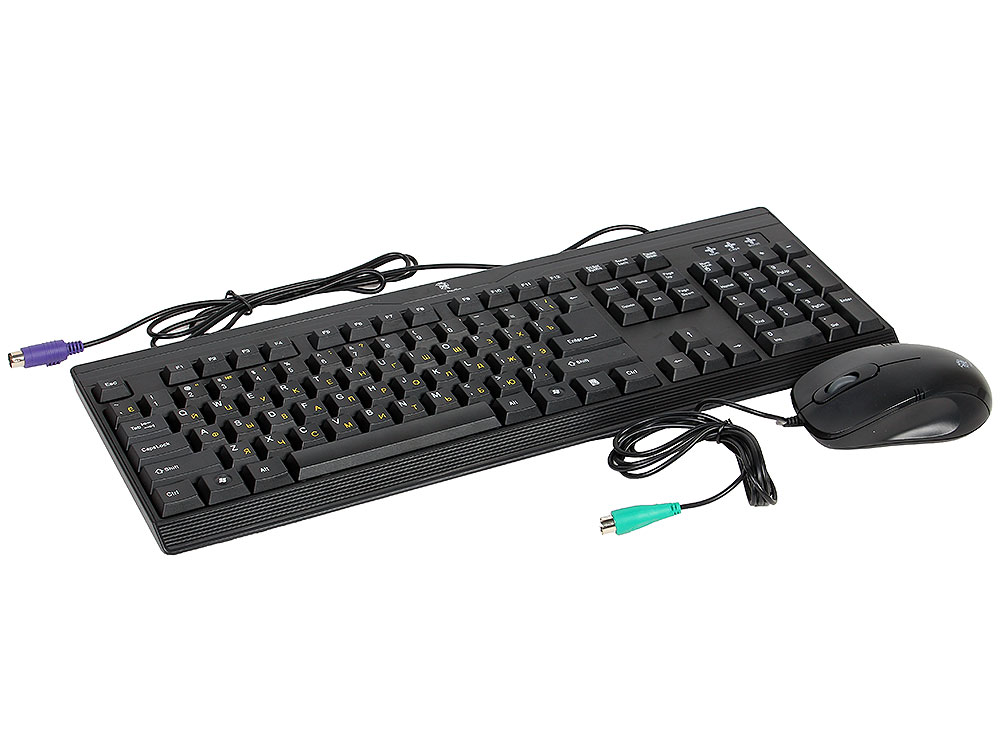 

Комплект Клавиатура+Мышь (Nautilus) PS/2 (Черный) OEM