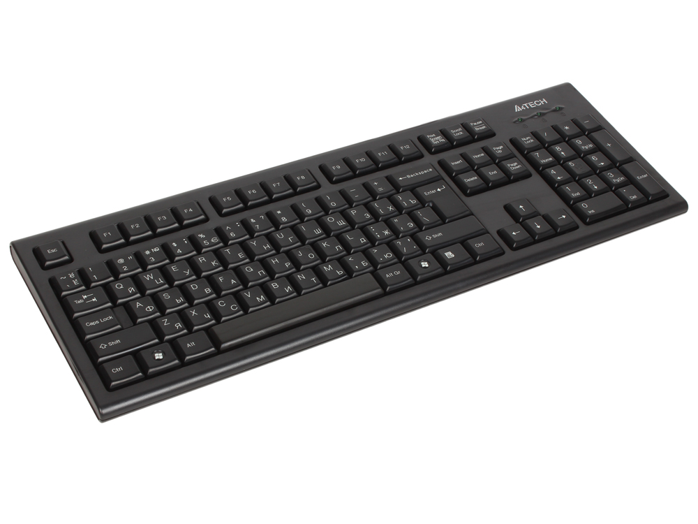 Клавиатура A4 tech KR-85 Black USB проводная, 104 клавиши