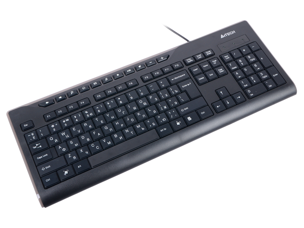 Клавиатура A4TECH KD-800 Slim USB черный