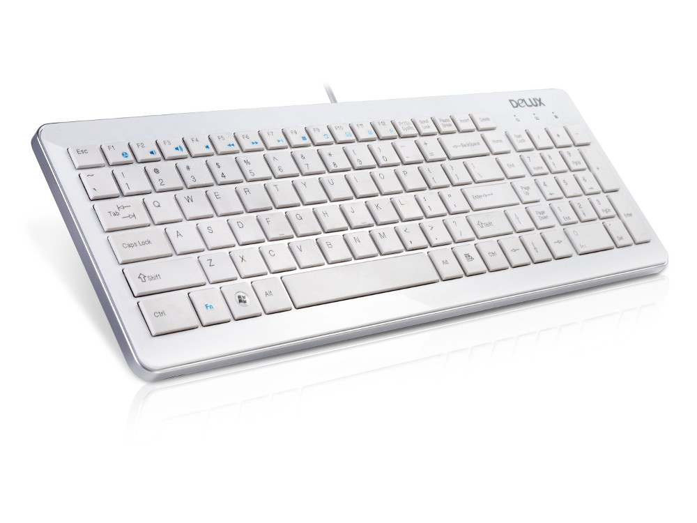 

Клавиатура Delux DLK-1500U белый USB