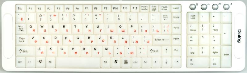 

Клавиатура Dialog Katana KK-L04U USB белый