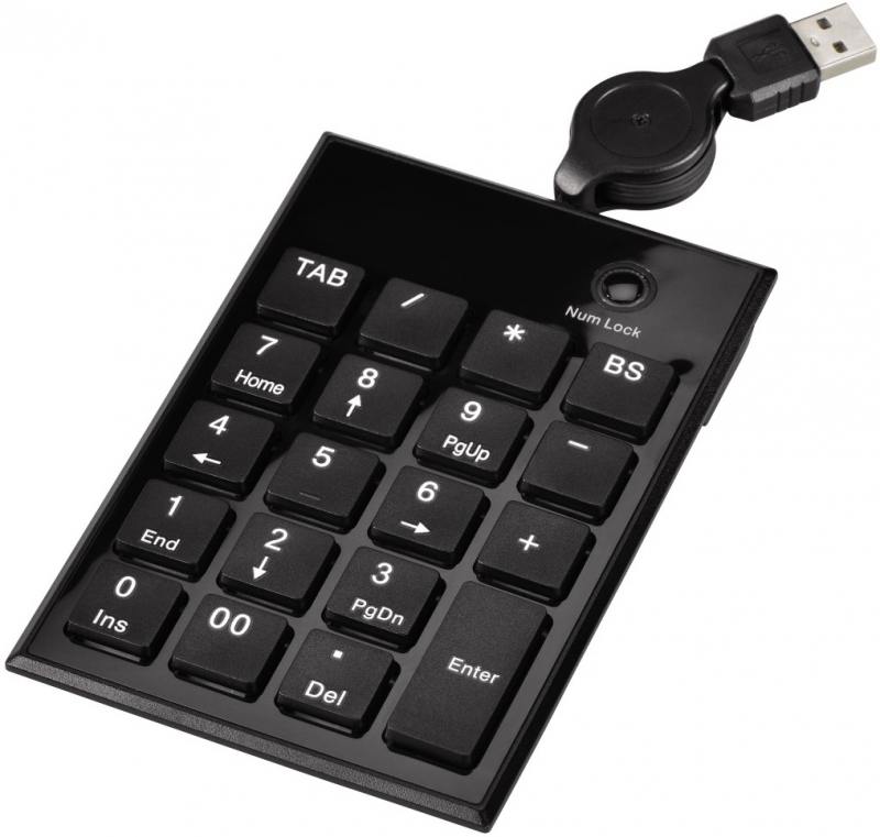 Клавиатура HAMA H-50448 USB черный