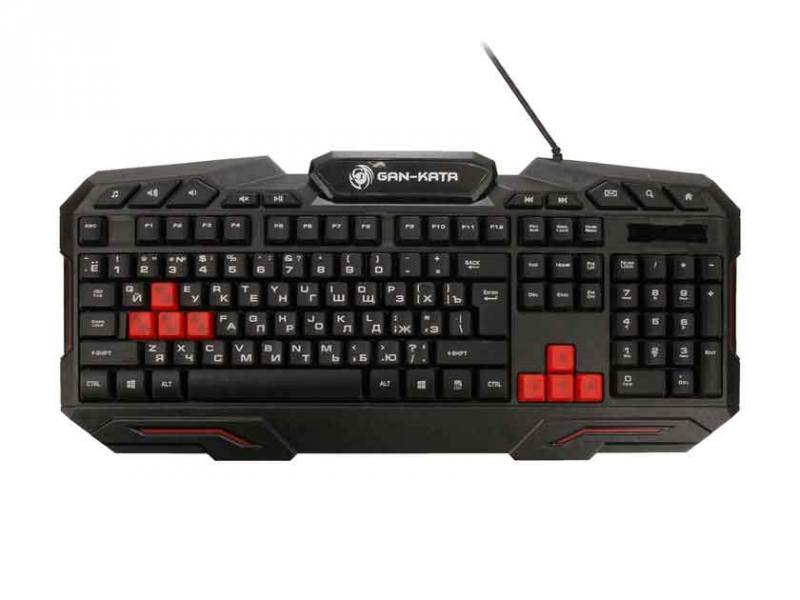 

Клавиатура проводная Dialog Gan-Kata KGK-11U USB черный красный