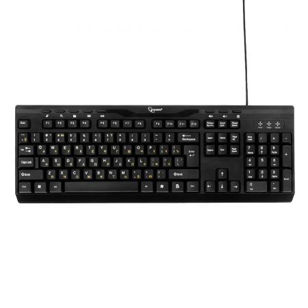 

Клавиатура проводная Gembird KB-8335UM-BL USB черный