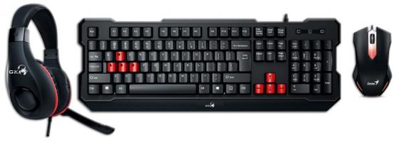 

Комплект Genius KMH-200 черный USB клавиатура + мышь + гарнитура