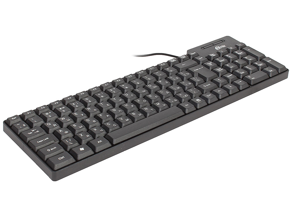 

Клавиатура Ritmix RKB-100 Black USB проводная, 102 клавиши