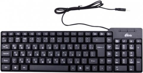 

Клавиатура проводная Ritmix RKB-100 USB черный