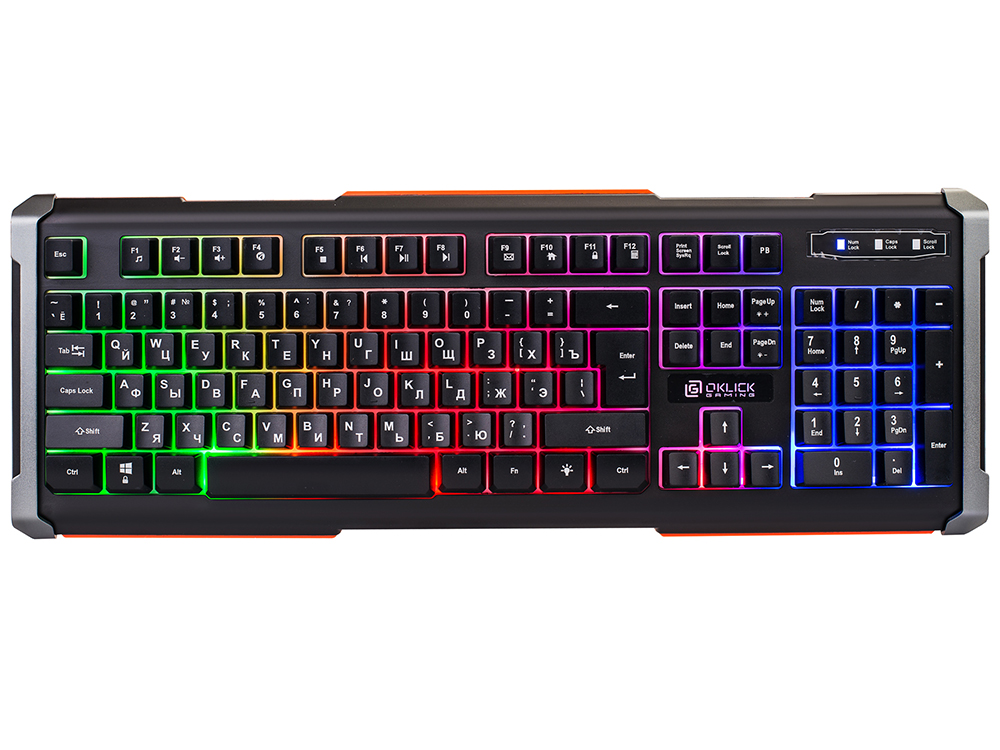 

Клавиатура проводная Oklick 710G USB серый черный