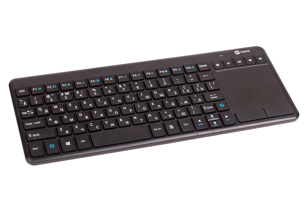 

Беспроводная клавиатура HARPER KBT-101 Black USB(Radio) 80 клавиш + 5