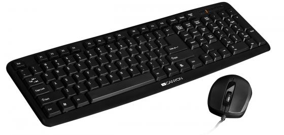

Комплект Canyon CNE-CSET1-RU черный USB