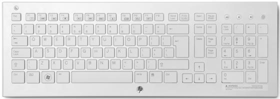 

Клавиатура беспроводная HP Wireless K5510 Keyboard USB белый H4J89AA