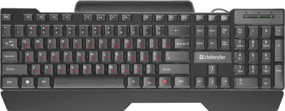 

Клавиатура Defender Search HB-790 Black USB проводная, мембранная, 104 клавиши