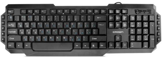 

Клавиатура Crown CMK-314+ Black USB проводная, мембранная, 104 клавиши + 10