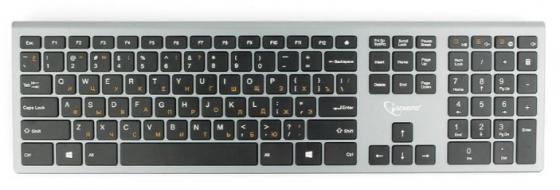 

Клавиатура Gembird KBW-1 Silver/Black USB(Radio) беспроводная, ножничная, 104 клавиши