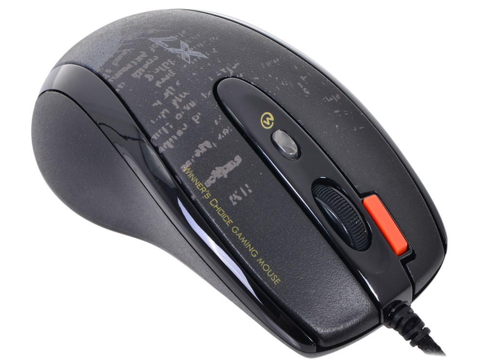 

Мышь A4-Tech F5, USB (черный) 7 кн, 3000 dpi V-Track