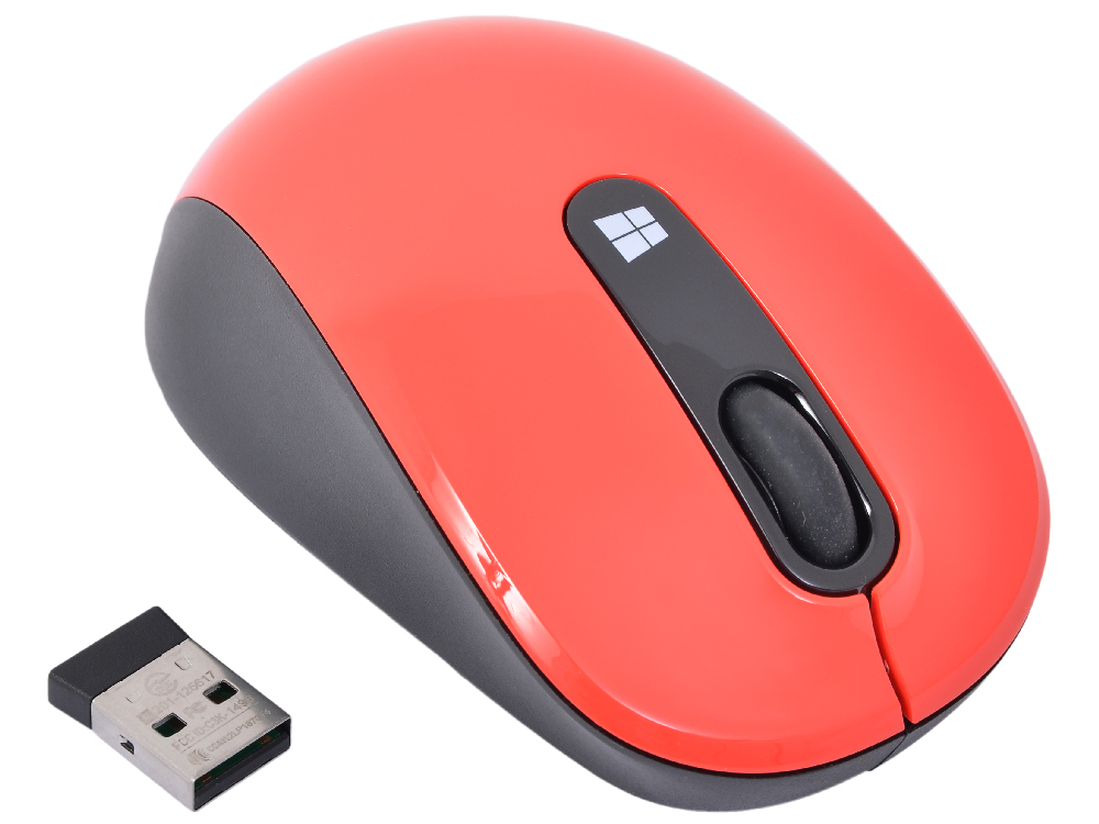 Мышь беспроводная Microsoft Sculpt Black/Red USB(Radio) лазерная, 1000 dpi, 2 кнопки + колесо