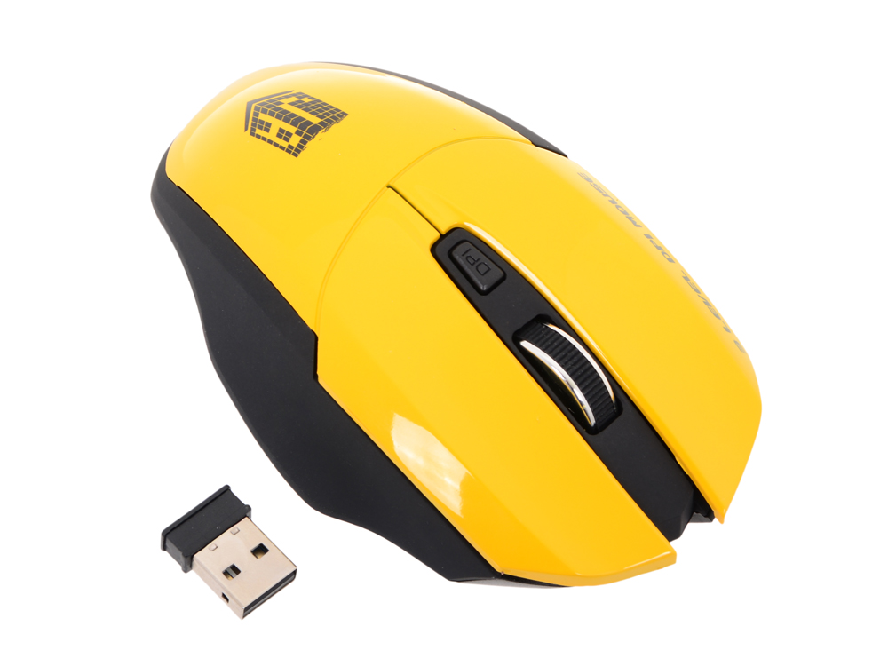 

Беспроводная мышь Jet.A OM-U38G Yellow Comfort (1200/1600/2000 dpi, 5 кнопок, USB, бат. ААА 2шт)