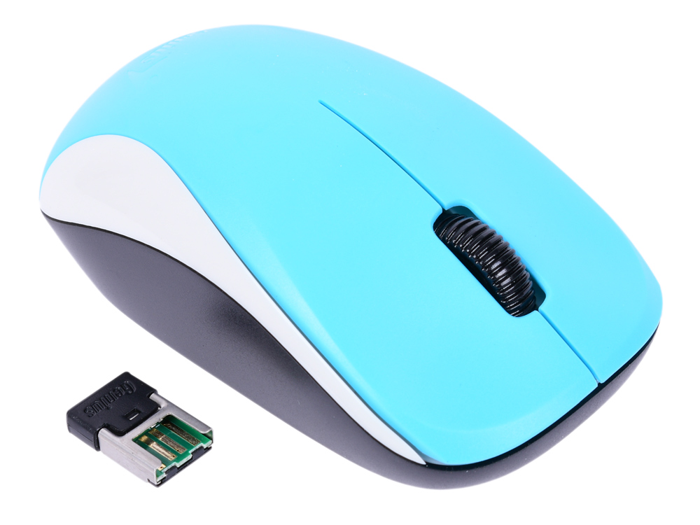 Мышь беспроводная Genius NX-7000 Blue USB(Radio) оптическая, 1200 dpi, 2 кнопки + колесо