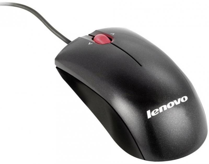 

Мышь проводная Lenovo 41U3074 чёрный USB + PS/2