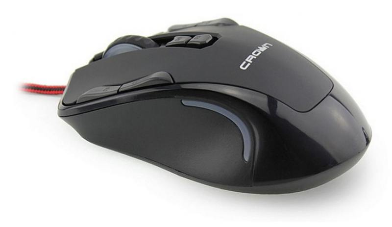 

Мышь проводная Crown Gaming CMXG-804 чёрный USB