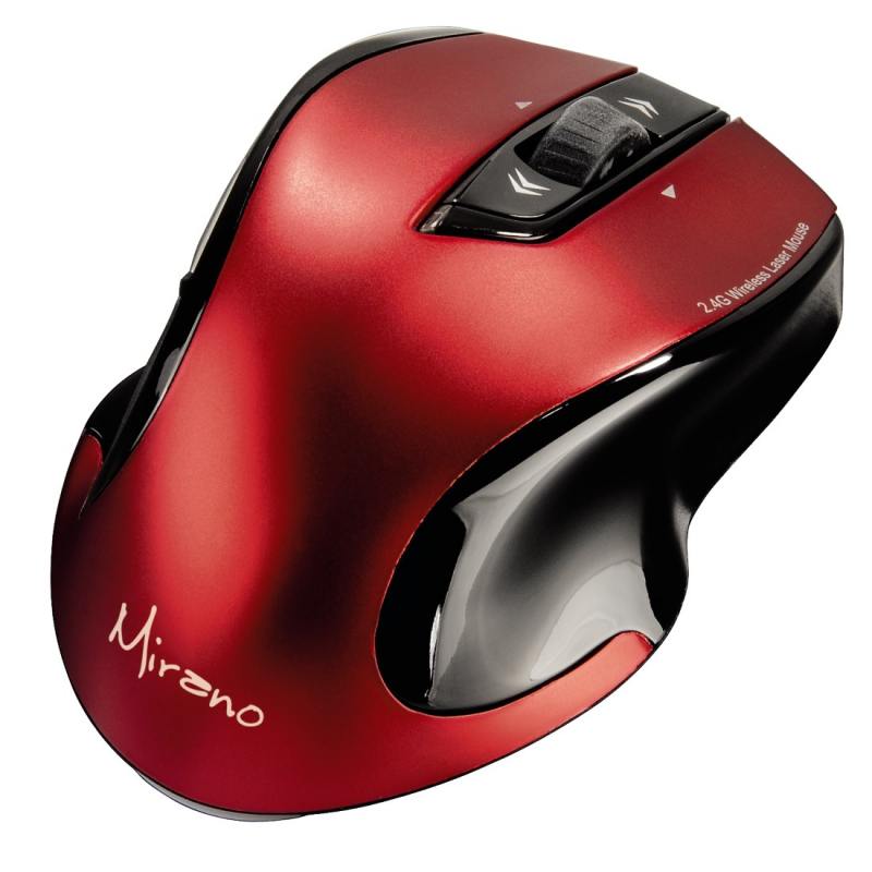 

Мышь беспроводная HAMA Mirano H-53877 красный чёрный USB