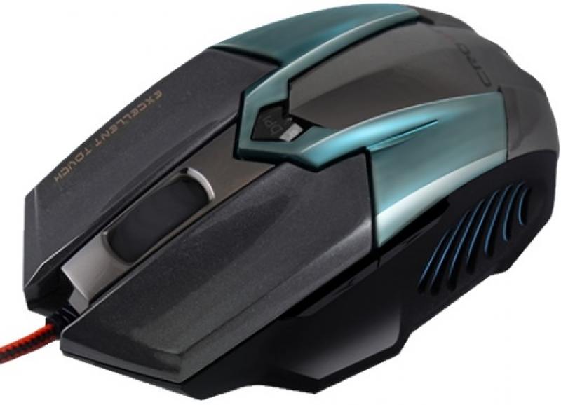 

Мышь проводная Crown CMXG-606 синий чёрный USB