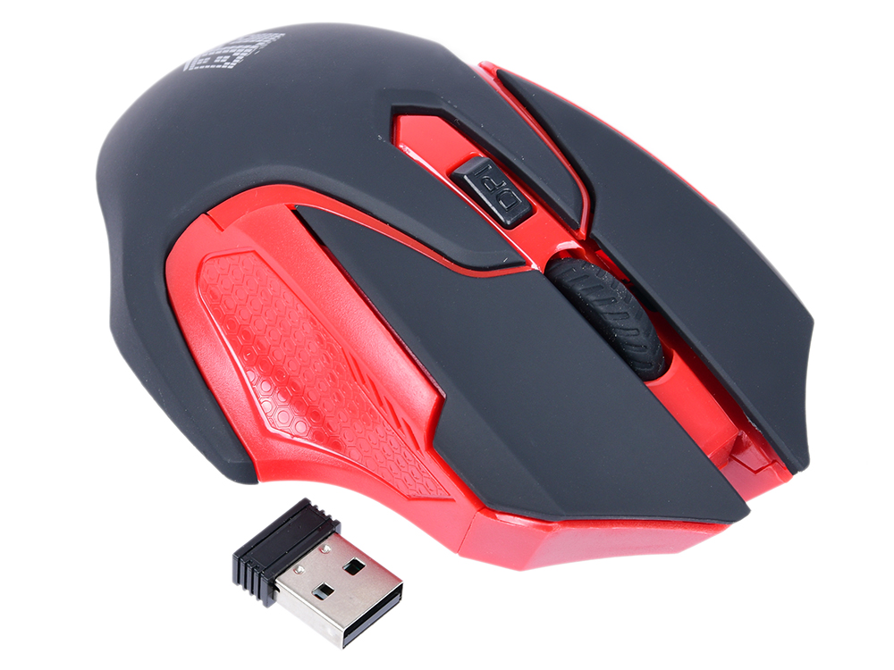 

Мышь беспроводная Jet.A Comfort OM-U57G Red USB(Radio) оптическая, 1600 dpi, 3 кнопки + колесо