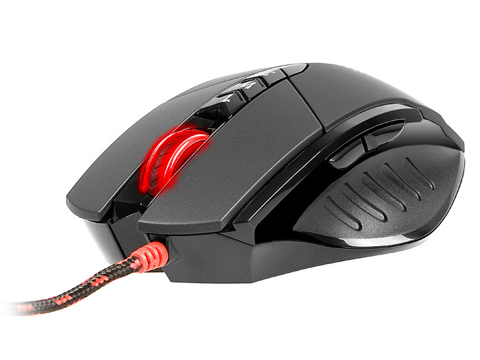 

Мышь A4-Tech Bloody V7M + Коврик B-071 черный оптическая (3200dpi) USB игровая (8but)