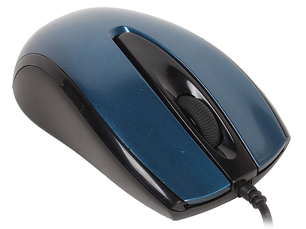 Мышь Gembird MOP-405-B Blue USB проводная, оптическая, 1000 dpi, 2 кнопки + колесо