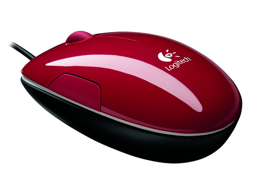

Мышь Logitech M150 Laser Mouse Cinammon Black Red USB проводная, оптическая, 1100 dpi, 3 кнопки + колесо