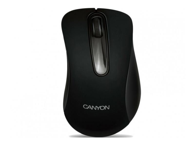 Мышь беспроводная CANYON CNE-CMSW2 (Wireless, Optical 800 dpi, 3 btn, USB), чёрный USB