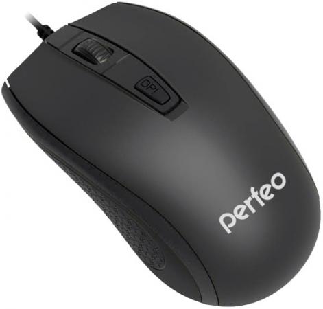 

Perfeo мышь оптическая, "PROFIL", 4 кн, USB, чёрная [PF-383-OP-B]