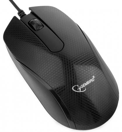 

Мышь Gembird MOP-105 Black USB проводная, оптическая, 1000 dpi, 2 кнопки + колесо