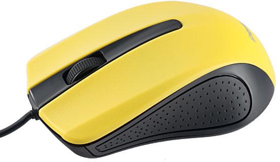 

Мышь проводная Perfeo PF-353-OP-Y черно-желтый USB