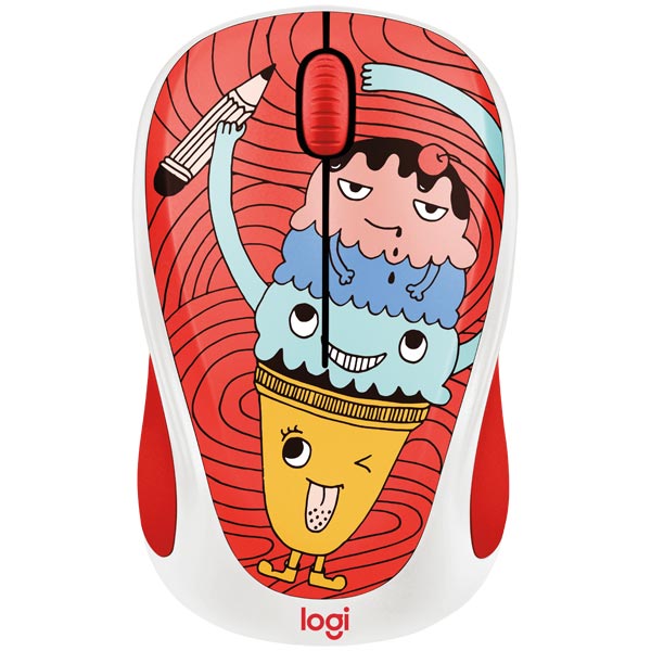 

Мышь Logitech M238 Triple Scoop White/Red USB(Radio) Оптическая, 1000 dpi, 2 кнопки + колесо