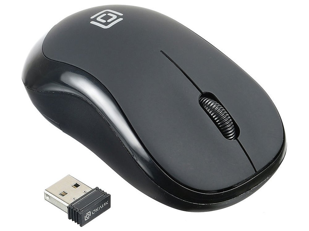 

Мышь Oklick 655MW черный оптическая (1000dpi) беспроводная USB (3but)